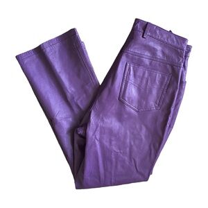 Newport News Purple Straight Leg Pants